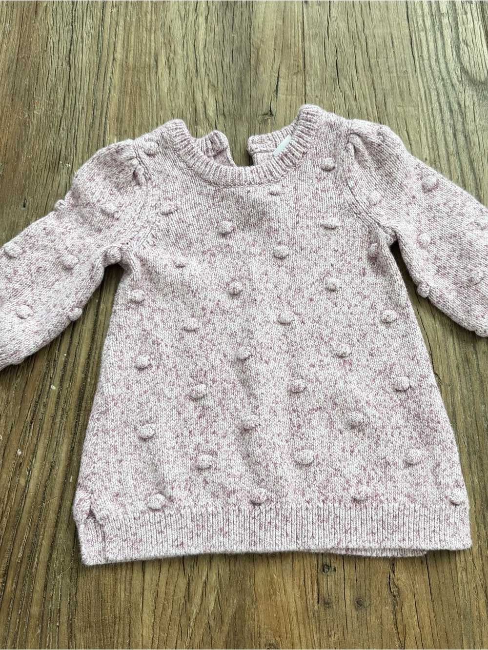 Baby GAP Purple Pom-Pom Knit Dress